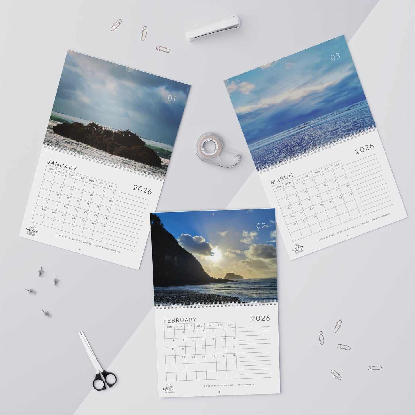 2026 Oregon Ocean Calendar