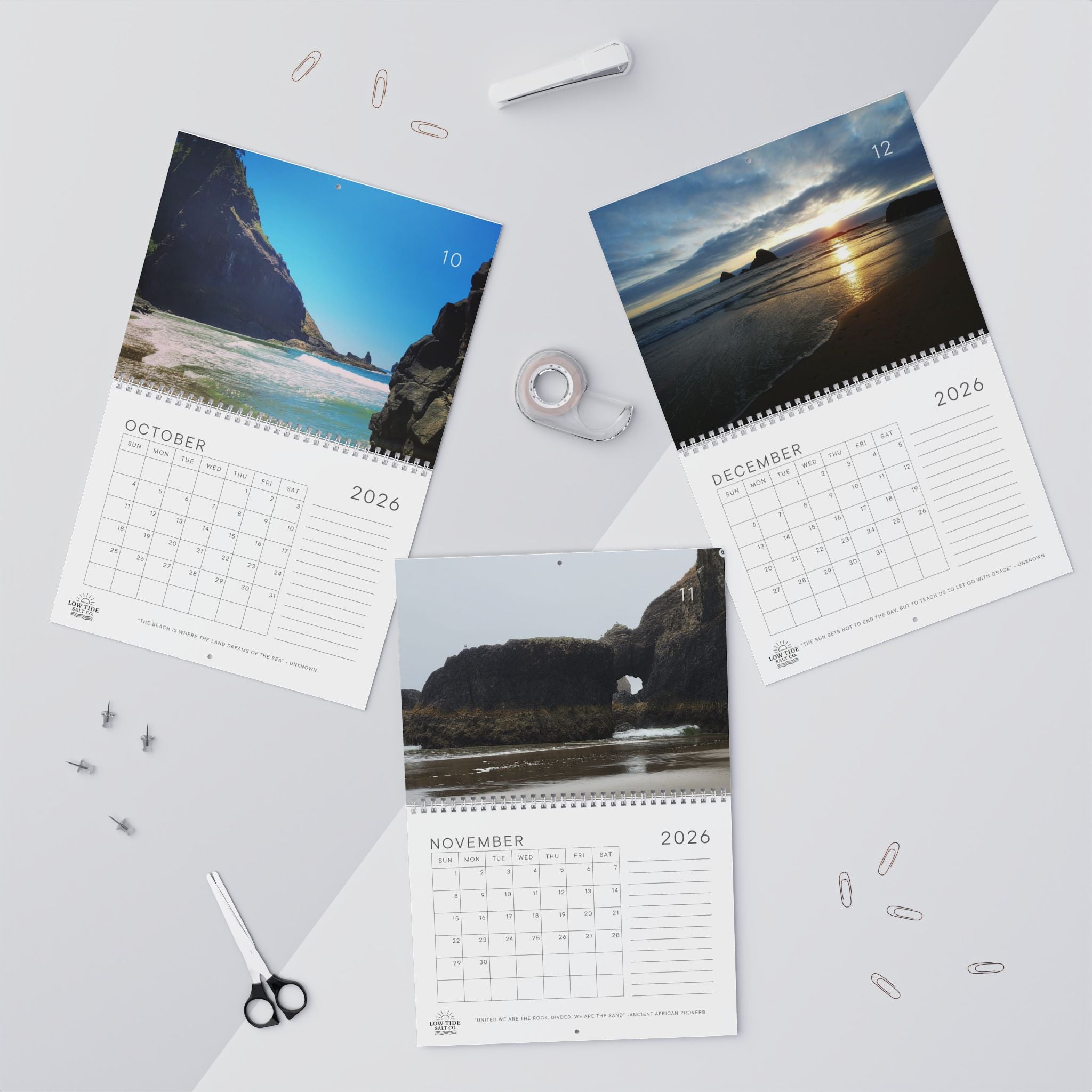 2026 Oregon Ocean Calendar