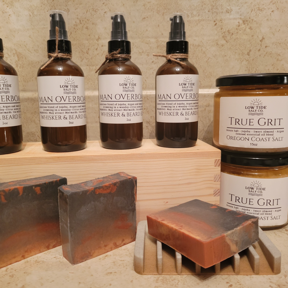 Man Overboard Whisker & Beard Elixir and True Grit Grooming Kit